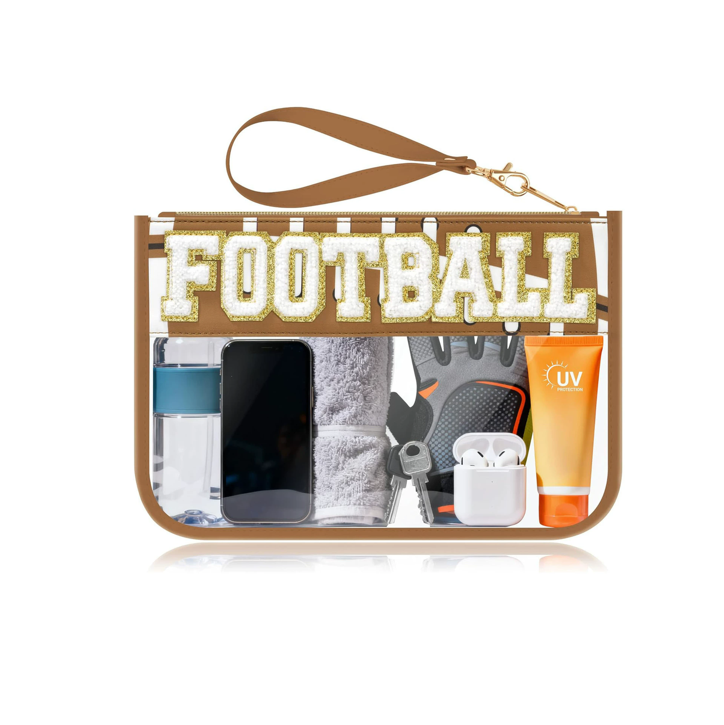 Baseball Clear Utility Letter Bags