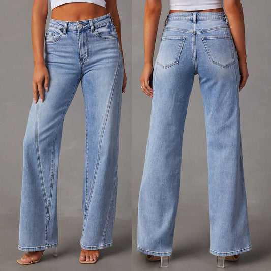 Women Wide Leg Denim Jeans