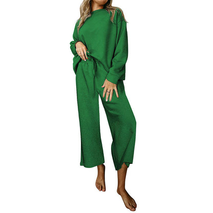 Ultra Loose Textured 2pcs Slouchy Outfit
