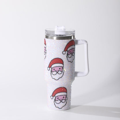 40oz. Rhinestone Christmas Tumbler