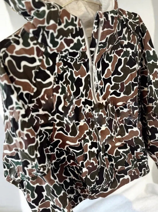 Women Camo Print Hoodie