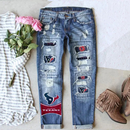 Women NFL football jeans
