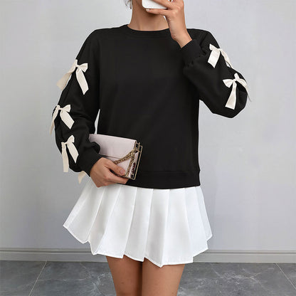 Women Christmas Bow Shirt