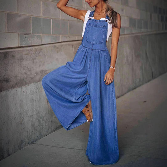 Women's Wide - Leg Jeans Overall