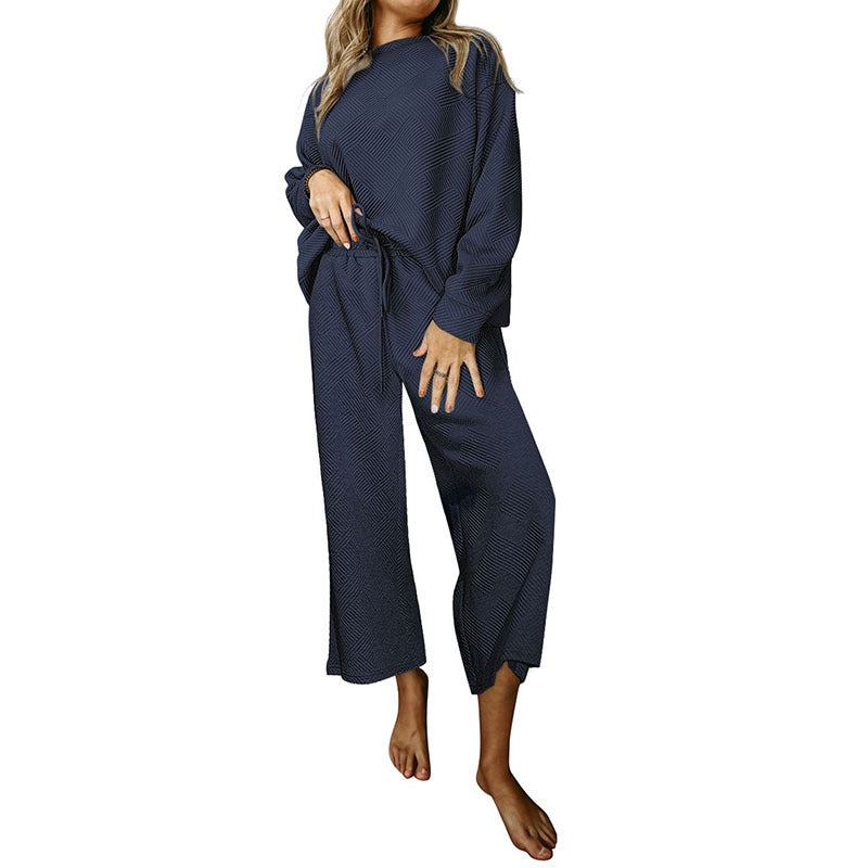 Ultra Loose Textured 2pcs Slouchy Outfit