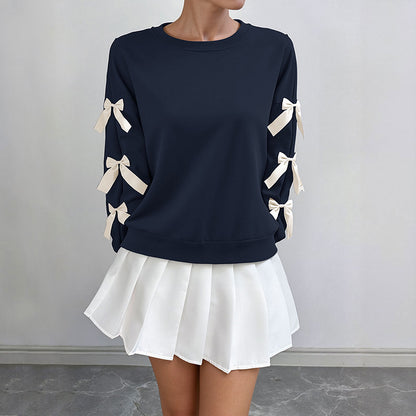 Women Christmas Bow Shirt