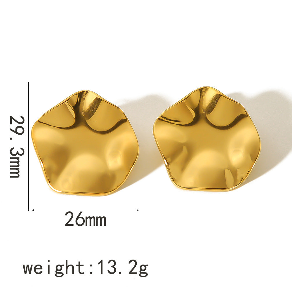 Ruffled Ribbon Earrings