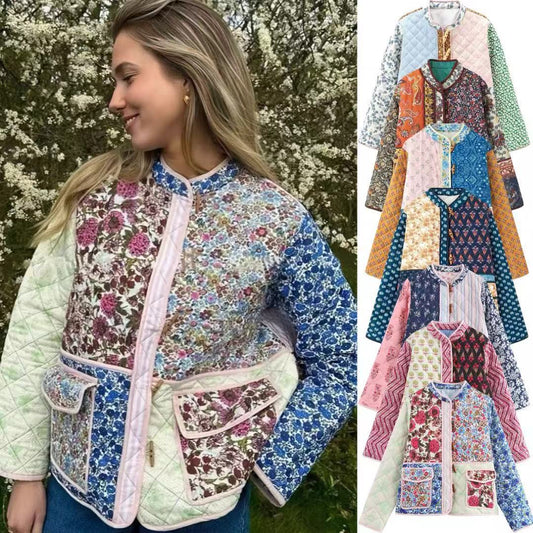 Women Floral Jackets Coat