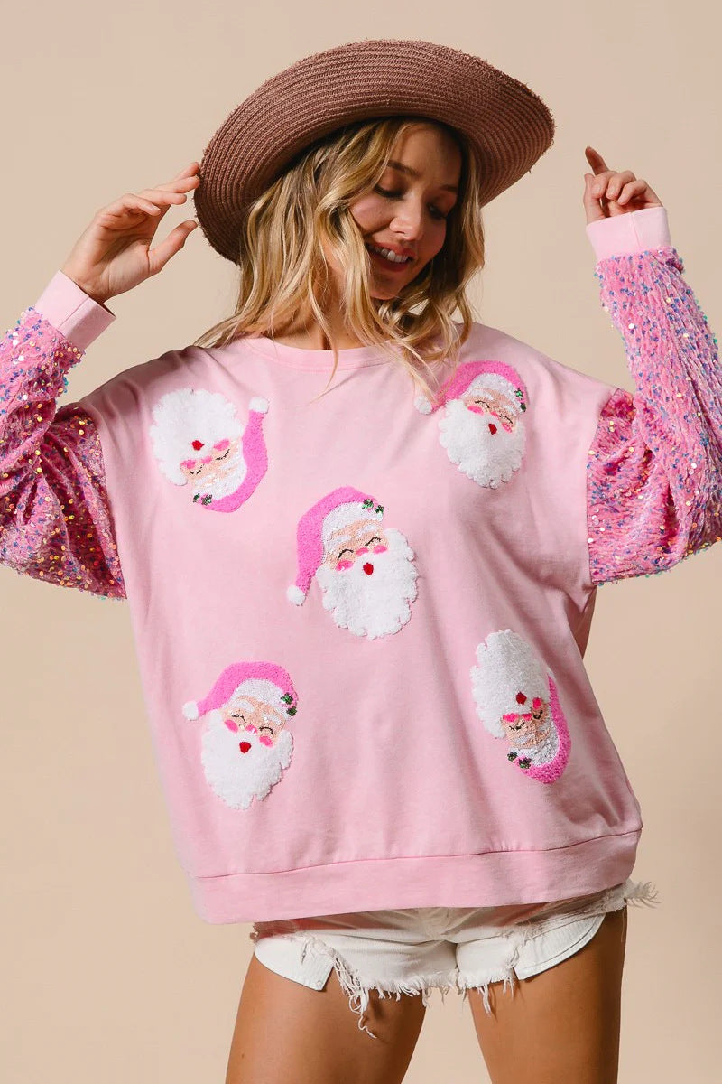Women Christmas Santa shirt