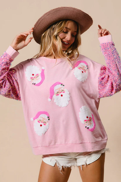 Women Christmas Santa shirt