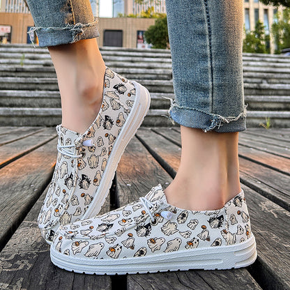 Halloween Ghost Canvas Shoes