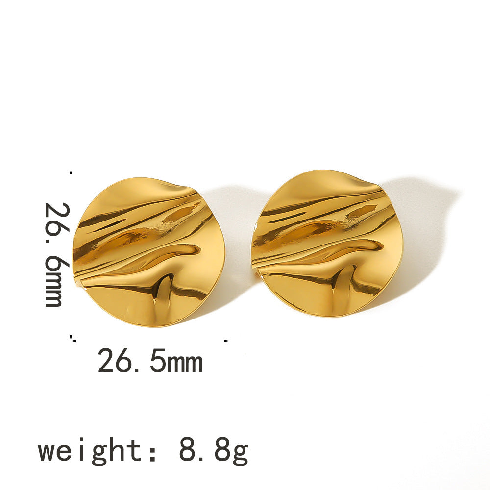 Ruffled Ribbon Earrings