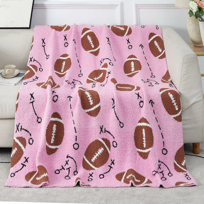 Game Day Football Baseball Blankets