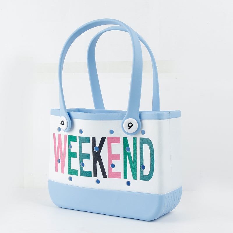 Muticolor Beach Bogg Bags