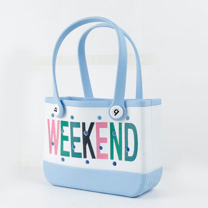 Muticolor Beach Bogg Bags
