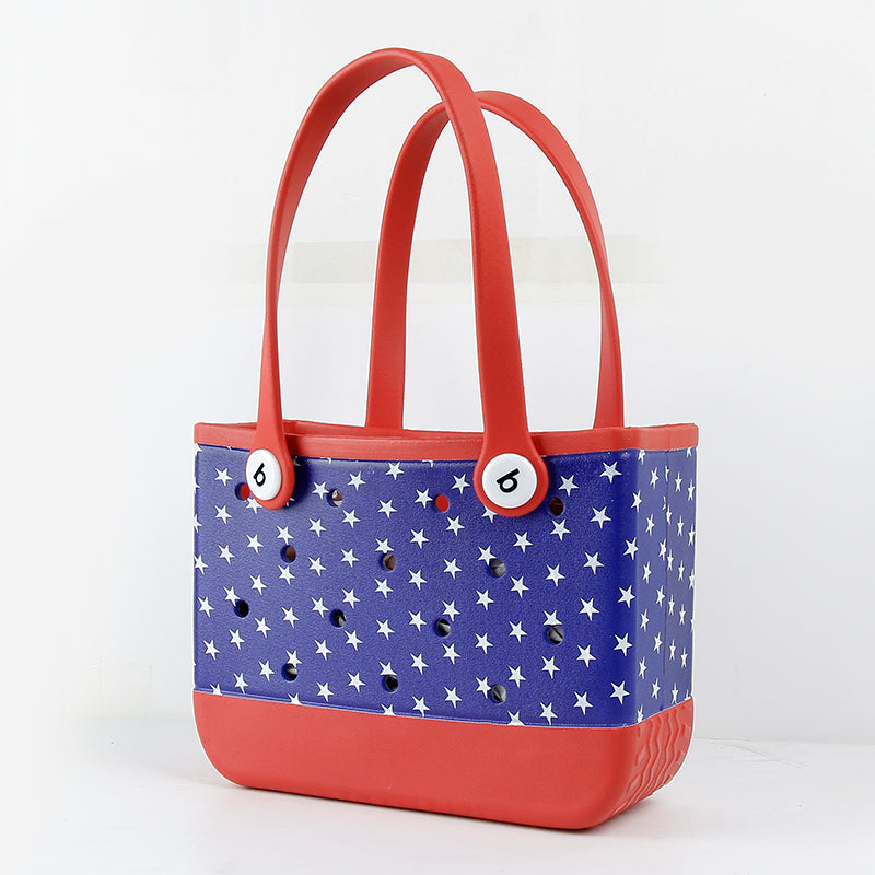 Muticolor Beach Bogg Bags
