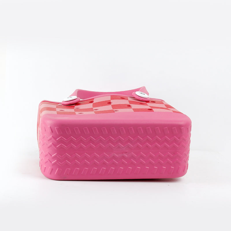 Hot Pink Checker Bogg Bag