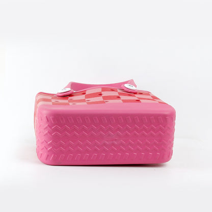 Hot Pink Checker Bogg Bag
