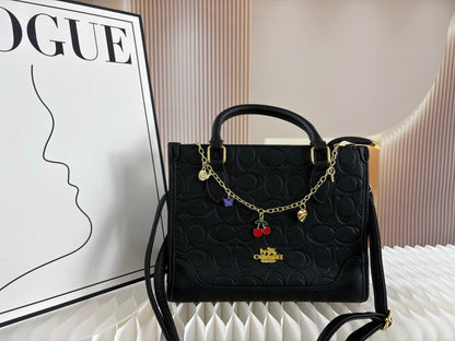 Coach Tote Bag with Bag Chain