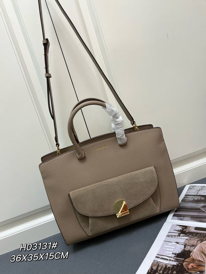 Blossom Hammered Leather Handbag and Shoulder Strap