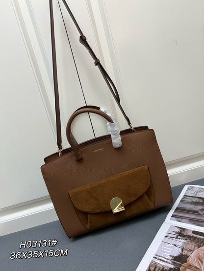 Blossom Hammered Leather Handbag and Shoulder Strap