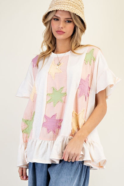 Little Star Ruffel Tee
