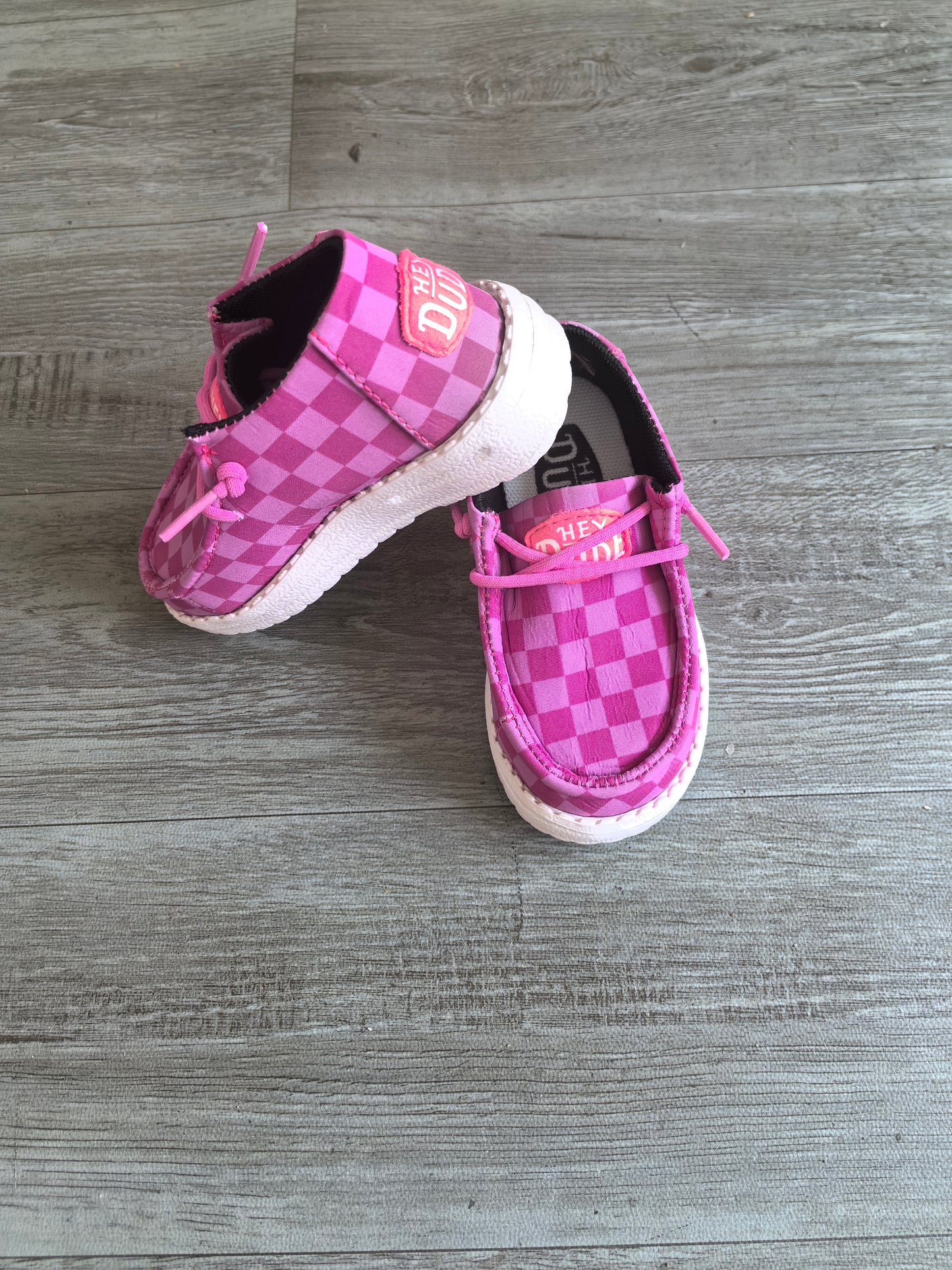Kids Camo checkered cute dude shoes