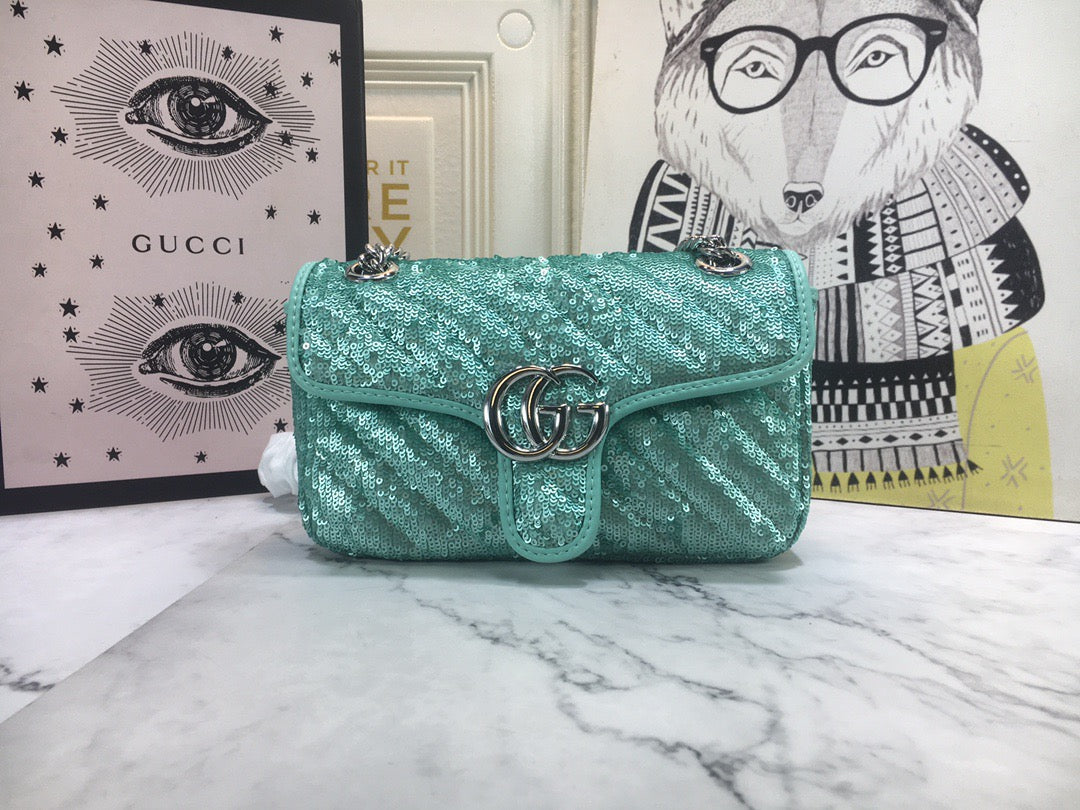 Marmont Flap glitter crossbody bag