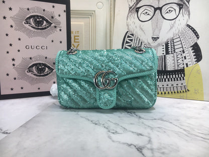 Marmont Flap glitter crossbody bag