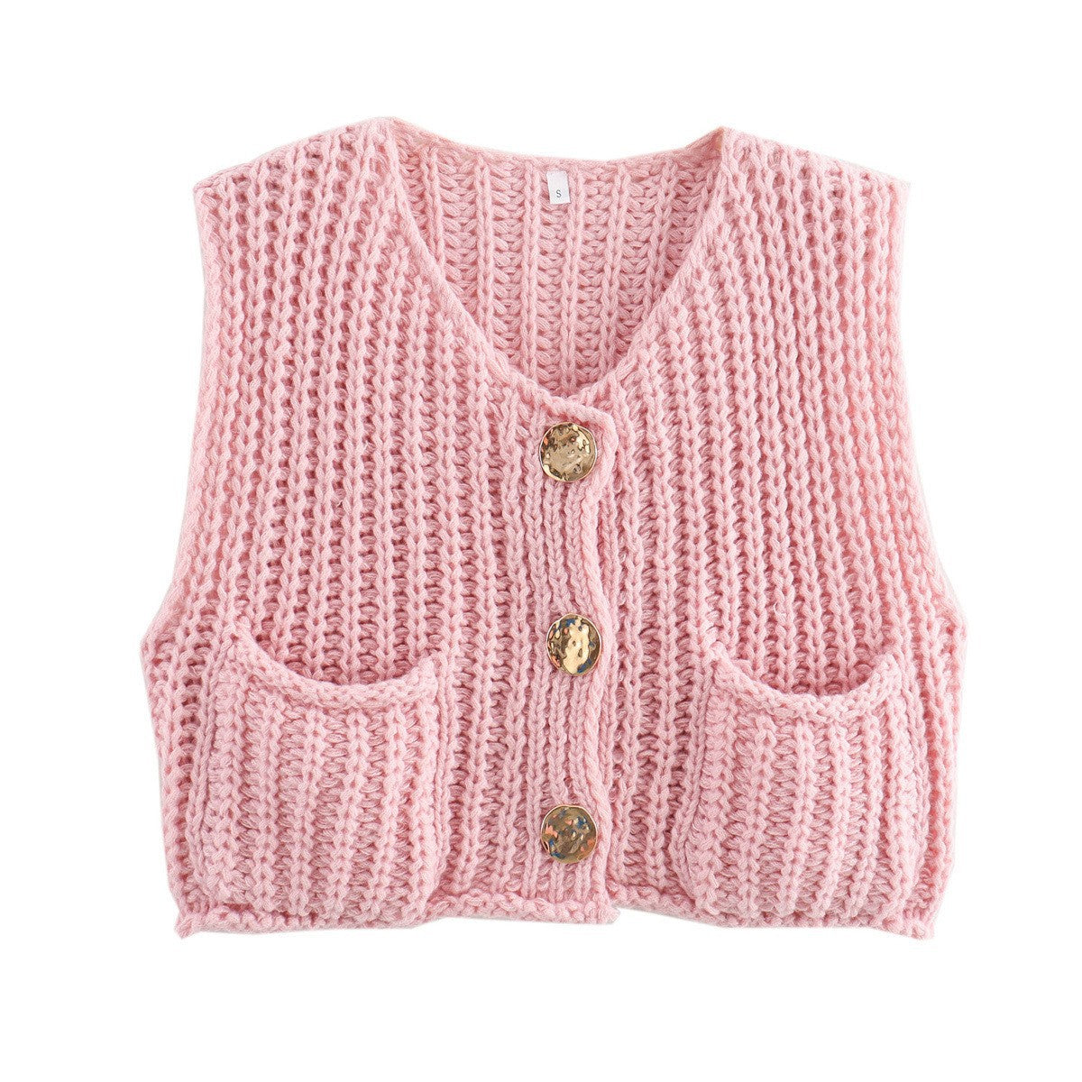 Chunky Top Down Sweater Vest