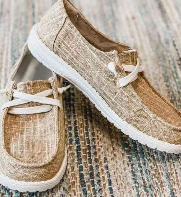Lace-up Front Canvas Shoes