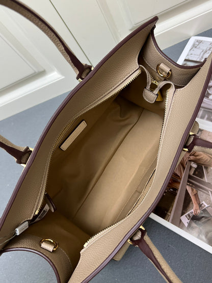 Blossom Hammered Leather Handbag and Shoulder Strap