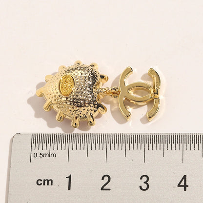 Chanel Dangle Heart Earrings