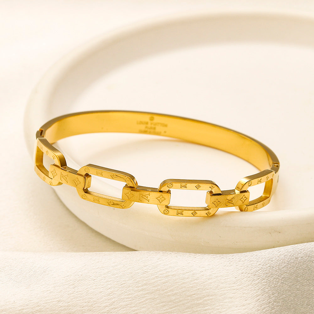 Chain Style Wrist Cuff Bangle
