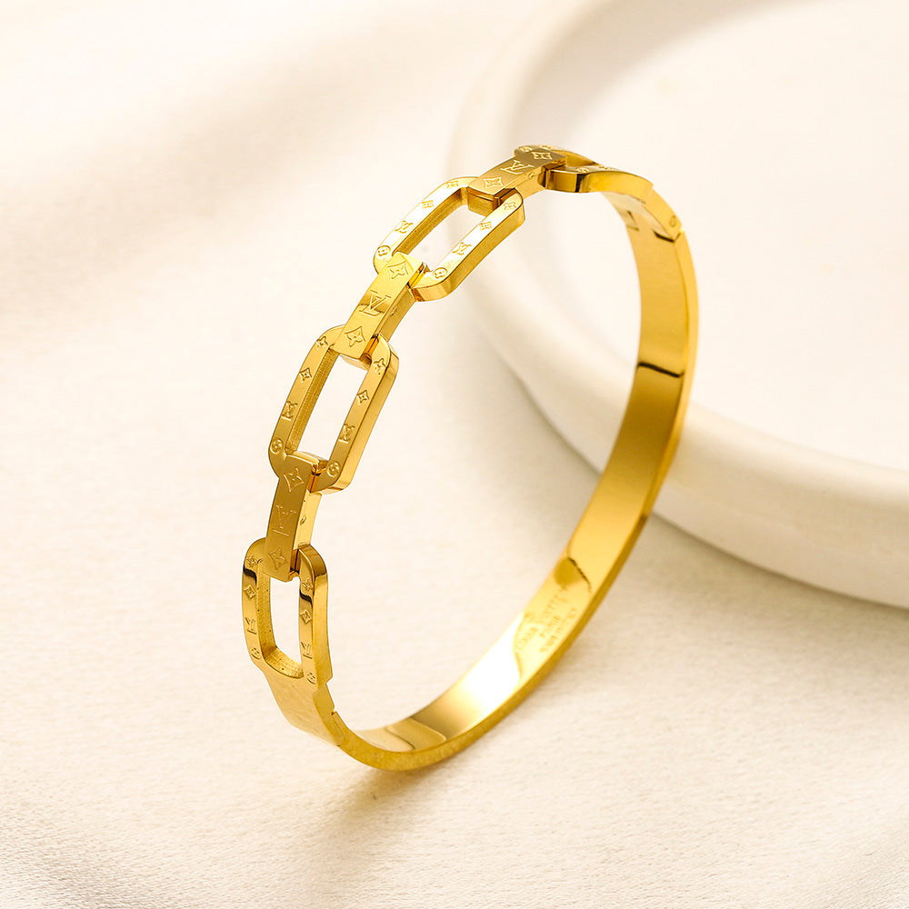 Chain Style Wrist Cuff Bangle