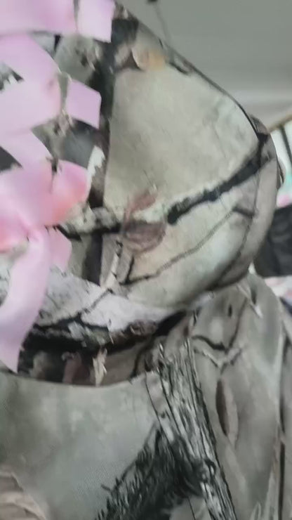 Y2K Ribbon Bow Camouflage Sweatshirt